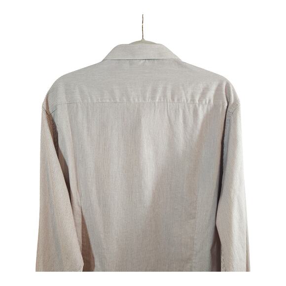 7Diamonds Melange Stretch Origins Long Sleeve Button-front Shirt Work Men's XXL - Picture 6 of 7